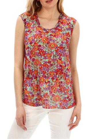 Top damski w kwiatowy wzór 58246 - 274241