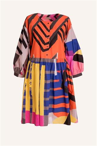 Luźna sukienka z bufiastym rękawem 58285 - 276861