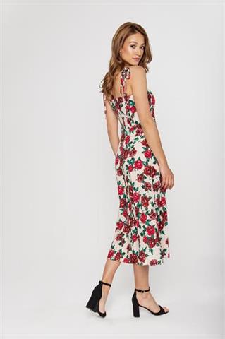Sukienka midi w kwiaty 58292 - 276971