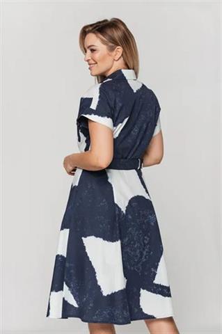 Szmizjerka z paskiem i krótkim rękawem 58277 - 277851