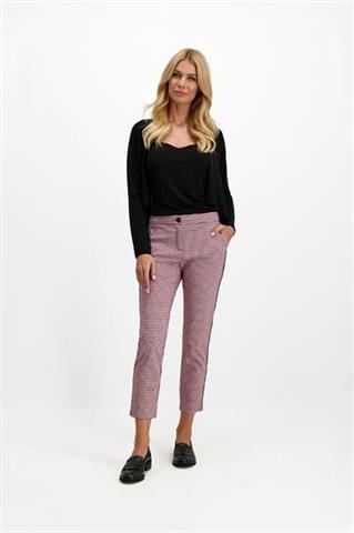 Spodnie chinos damskie we wzory 84653 - 278141