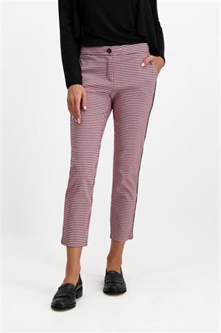 Spodnie chinos damskie we wzory 84653 - 278161