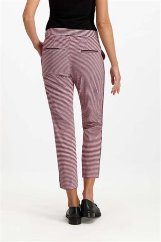 Spodnie chinos damskie we wzory 84653 - 278171