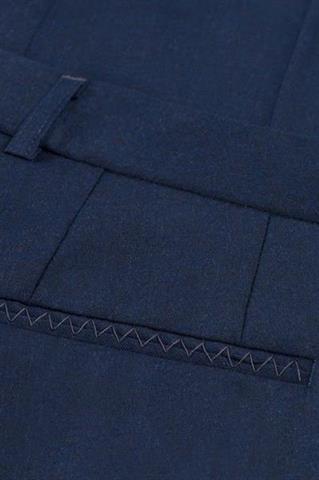 Granatowe spodnie na kant Chinos Biella 64626 - 28081