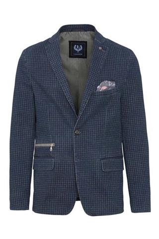 Granatowa marynarka w pepitkę 45133 - 28111