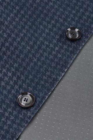 Granatowa marynarka w pepitkę 45133 - 28161