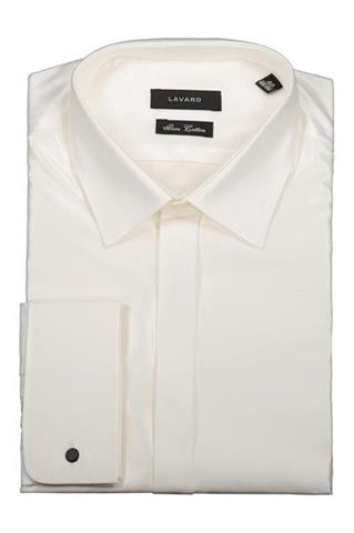Elegancka biała koszula na spinki 92036 - 282661