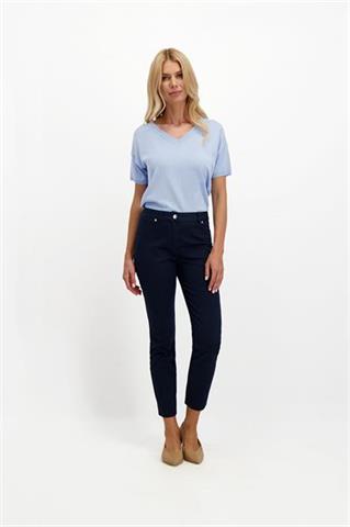 Granatowe spodnie damskie 83864 - 283871