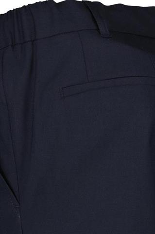 Granatowe spodnie męskie joggery z mankietami i kantem 64169 - 284051