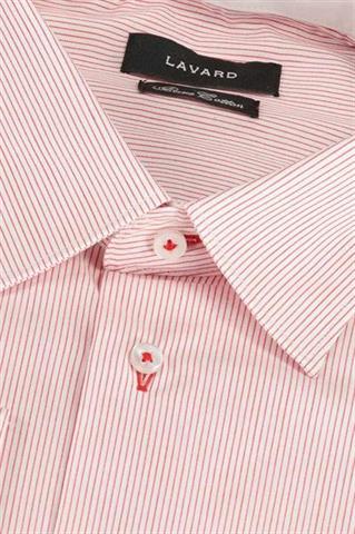 Koszula męska w czerwone prążki 91016 - 288451