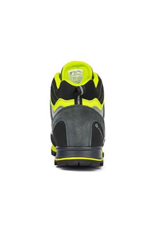 Szare buty outdoorowe męskie z żółtymi elementami 58470 - 289351