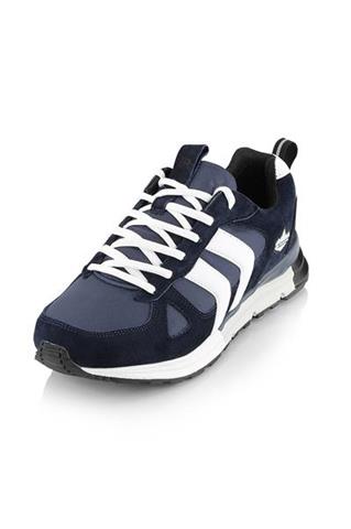 Skórzane sneakersy męskie w odcieniu granatu 58468 - 290651