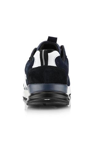 Skórzane sneakersy męskie w odcieniu granatu 58468 - 290691