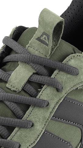 Skórzane sneakersy męskie w odcieniu zieleni 58467 - 290801