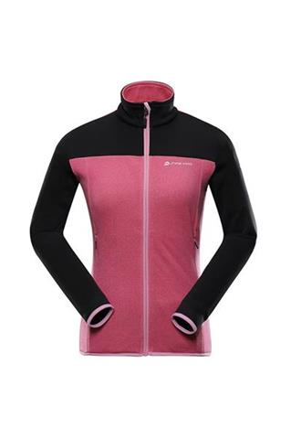 Różowo-granatowa bluza damska ze stójką 58297 - 291031