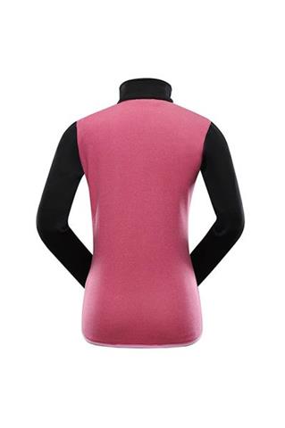 Różowo-granatowa bluza damska ze stójką 58297 - 291041