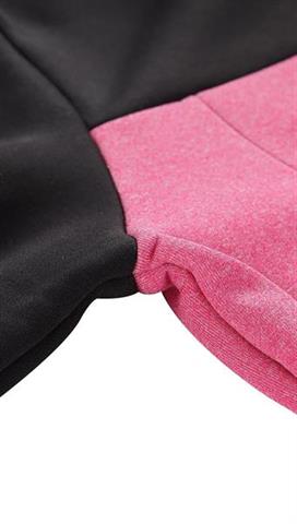 Różowo-granatowa bluza damska ze stójką 58297 - 291071