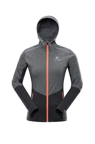 Szybkoschnąca szara bluza damska z kapturem 58321 - 292011