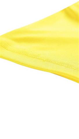 Żółta koszulka damska z nadrukiem 58302 - 293371