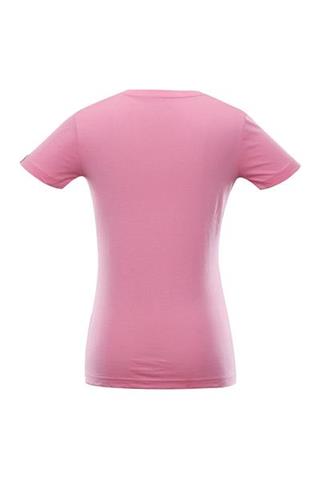 Różowy t-shirt damski z haftem 58310 - 294861
