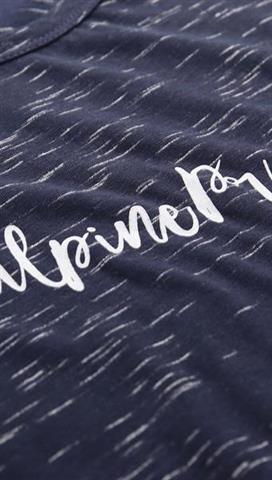 Granatowa koszulka damska z nadrukiem 58347 - 296741