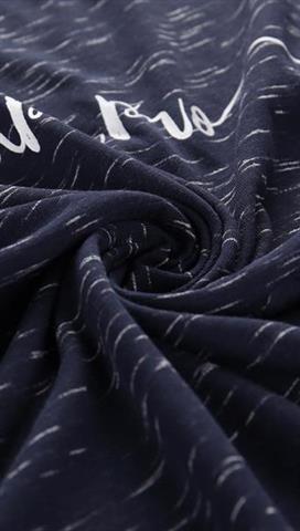 Granatowa koszulka damska z nadrukiem 58347 - 296841