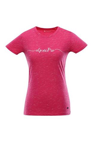 Różowa koszulka damska z nadrukiem 58348 - 296911