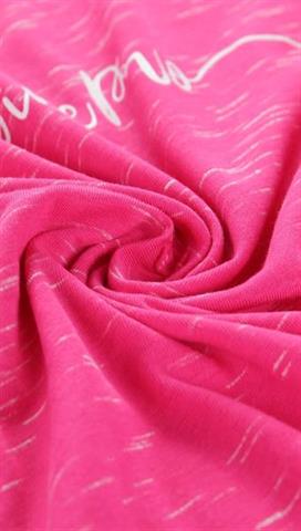 Różowa koszulka damska z nadrukiem 58348 - 297011