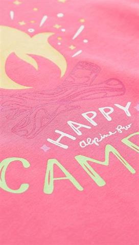 Różowy t-shirt dziecięcy z nadrukiem 58430 - 297441