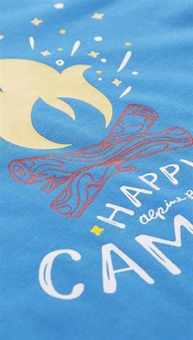 Niebieski t-shirt dziecięcy z nadrukiem 58433 - 297921