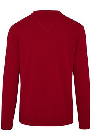 Czerwony sweter V-Neck 72755 - 29811