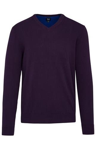 Fioletowy sweter V-Neck 72756 - 29821