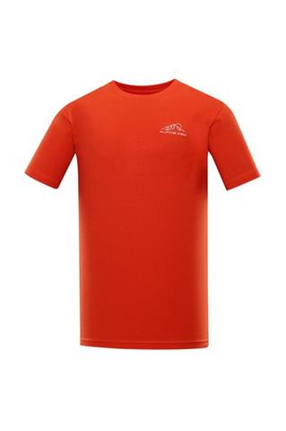 Czerwony t-shirt męski z haftem 58365 - 298361