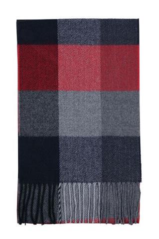 Kolorowy szal w kratę 72767 - 29871