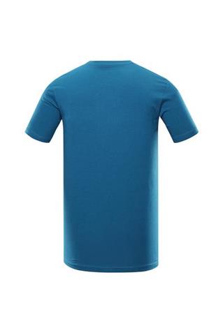 Niebieski t-shirt męski z nadrukiem 58368 - 298941