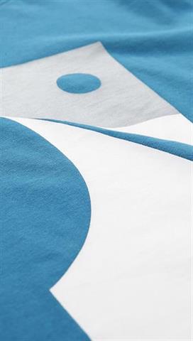 Niebieski t-shirt męski z nadrukiem 58368 - 298971