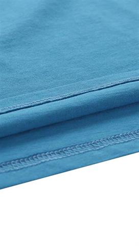 Niebieski t-shirt męski z nadrukiem 58368 - 299031