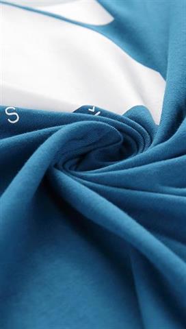 Niebieski t-shirt męski z nadrukiem 58368 - 299041