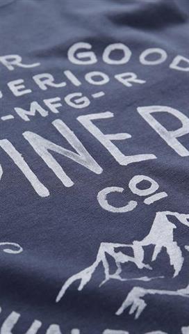 Granatowy t-shirt męski 58369 - 299161