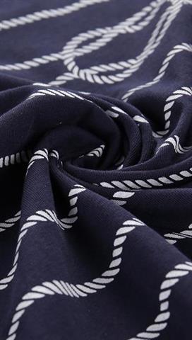 Granatowy t-shirt dziecięcy w marynarskim stylu 58454 - 299401