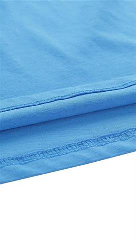 Niebieski t-shirt męski z nadrukiem 58370 - 299431