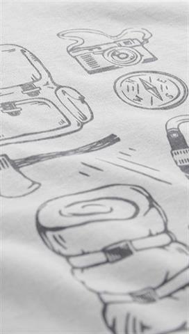 Jasnoszary t-shirt męski 58371 - 299561