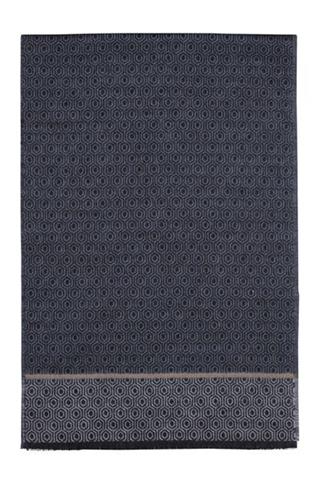 Szary szal męski we wzory 72786 - 29961