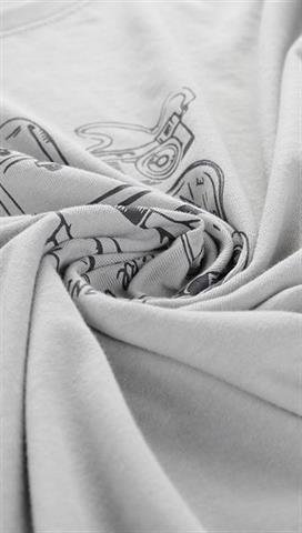 Jasnoszary t-shirt męski 58371 - 299641