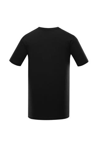Czarny t-shirt męski z haftem 58372 - 299721
