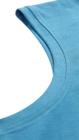 Niebieski t-shirt męski z nadrukiem 58379 - 300821