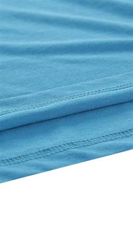 Niebieski t-shirt męski z nadrukiem 58379 - 300851