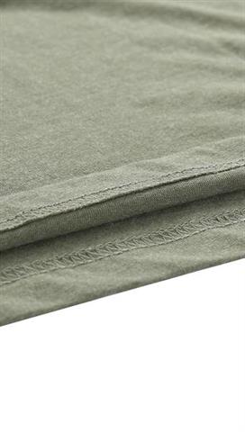 Oliwkowy t-shirt męski z nadrukiem 58381 - 301181