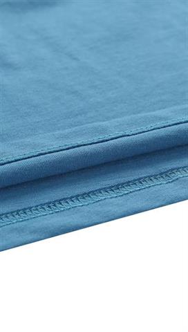 T-shirt męski w morskim odcieniu 58382 - 301391