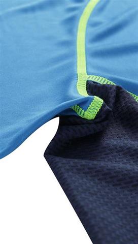 Niebieski t-shirt męski Cool-Dry 58391 - 301951